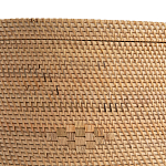 Плетеная овальная корзина с крышкой Shani Rattan Basket варинант исполнения - 4 | Loft Concept в Липецке