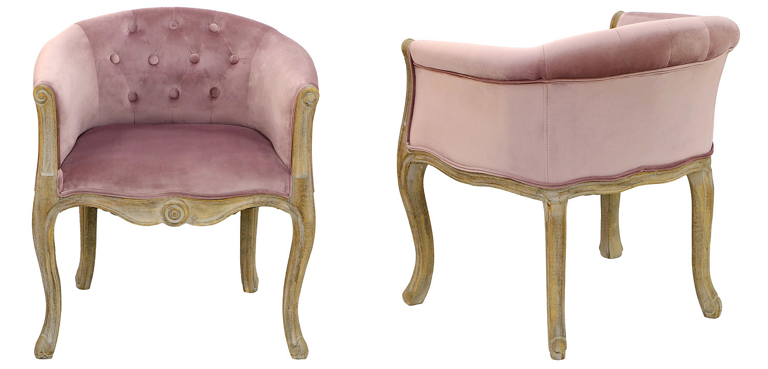 Кресло French Provence Armchair Roderic pink Кресло French Provence Armchair Roderic pink - Loft-Concept в Липецке