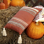 Подушка декоративная с вышивкой и кисточками Ethnic mix варинант исполнения - 5 | Loft Concept в Липецке