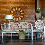 Часы настенные из металла в стиле лофт Clock with History варинант исполнения - 4 | Loft Concept в Липецке