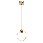 Подвесной светильник светодиодный в форме кольца Lighting Rings Gold варинант исполнения - 1 | Loft Concept в Липецке