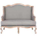 Диван двухместный из массива бука светло-серый Solid Luxury варинант исполнения - 1 | Loft Concept в Липецке