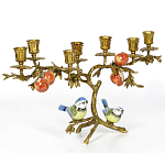 Бронзовый подсвечник на 7 свечей Eden Garden варинант исполнения - 2 | Loft Concept в Липецке