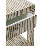 Тумбочка прикроватная Vancouver Bone Inlay Bedside Beige варинант исполнения - 2 | Loft Concept в Липецке
