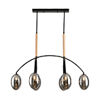 Люстра с серыми стеклянными плафонами Inscription варинант исполнения - 1 | Loft Concept в Липецке