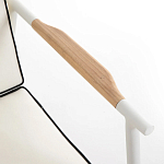 Садовый 2-х местный диван с подлокотниками из тика White варинант исполнения - 6 | Loft Concept в Липецке