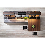 Кухонный гарнитур из камня и дерева SISTEMA XY Dada Engenereed Kitchen варинант исполнения - 6 | Loft Concept в Липецке