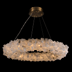 Люстра кольцевая из натурального горного хрусталя Harmonious Crystal Circles варинант исполнения - 1 | Loft Concept в Липецке