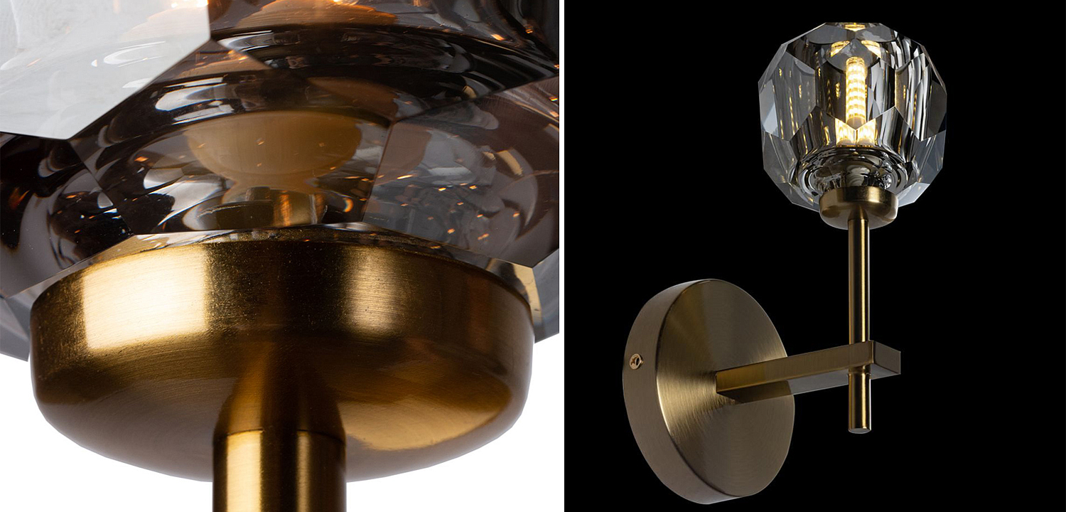 Бра RH Boule de Cristal Single Sconce smoky Бра RH Boule de Cristal Single Sconce smoky - Loft-Concept в Липецке