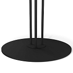 Стол журнальный с круглой столешницей из стекла Gray and Gold Marble варинант исполнения - 4 | Loft Concept в Липецке