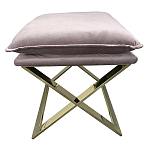 Пуф велюровый на металлическом основании Meekness варинант исполнения - 1 | Loft Concept в Липецке