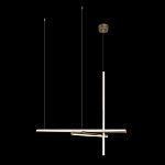 Люстра с 3-мя  пересекающимися цилиндрическими плафонами на тонких тросах Trumpet tube варинант исполнения - 7 | Loft Concept в Липецке