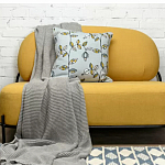 Чехол на подушку с рисунком и вышивкой Aurora Allure Sprout варинант исполнения - 5 | Loft Concept в Липецке