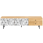 Длинная ТВ-тумба с принтом на ящиках Elise TV Stand варинант исполнения - 8 | Loft Concept в Липецке