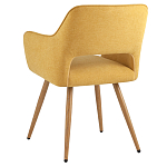 Стул в рогожке желтого цвета NEASAN STOOL варинант исполнения - 4 | Loft Concept в Липецке