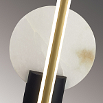 Бра с круглым плафоном из алебастра и бронзовой декоративной стрекозой 45 Alaris  варинант исполнения - 6 | Loft Concept в Липецке