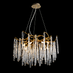 Люстра на подвесе с каркасом из металла и прозрачными подвесками из стекла Droplet Chandelier варинант исполнения - 2 | Loft Concept в Липецке