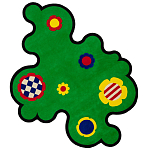 Дизайнерский ковер с цветами Poltronova Tappeto Prato Rug варинант исполнения - 1 | Loft Concept в Липецке