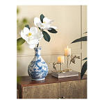 Ваза с мотивами цветущего сада с попугаями Blue Vase Inspired by Nature варинант исполнения - 4 | Loft Concept в Липецке