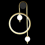 Бра с круглой рамкой и стеклянными белыми шарами B.LUX C Ball варинант исполнения - 3 | Loft Concept в Липецке