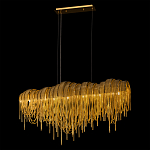 Люстра подвесная с металлическими дугами и длинными цепочками 115 см Atlantis Chain варинант исполнения - 3 | Loft Concept в Липецке