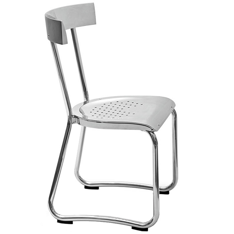 Дизайнерский стул из алюминия Gio Ponti D.235.1 Chair Хром Дизайнерский стул из алюминия Gio Ponti D.235.1 Chair Хром в Липецке | Loft Concept