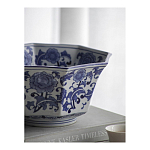 Чаша белая с синим цветочным узором Chino Dishes варинант исполнения - 5 | Loft Concept в Липецке