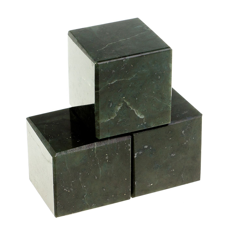 Камни для охлаждения виски из чёрного змеевика Natural Stone Cube Черный Камни для охлаждения виски из чёрного змеевика Natural Stone Cube Черный в Липецке | Loft Concept