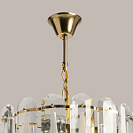 Люстра многоярусная с овальными прозрачными подвесками 36 см Harmonica варинант исполнения - 11 | Loft Concept в Липецке