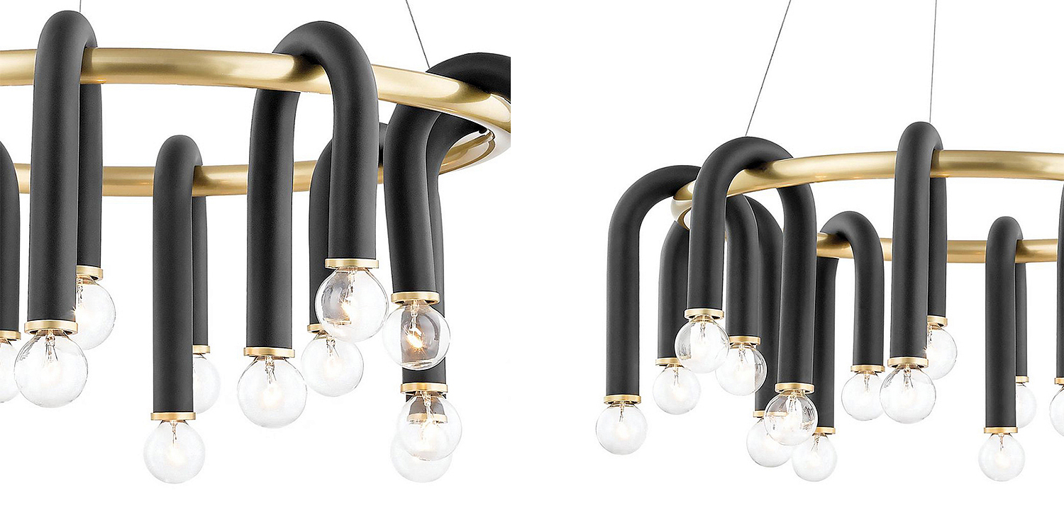 Люстра Paulson floppy chandelier round gold Люстра Paulson floppy chandelier round gold - Loft-Concept в Липецке
