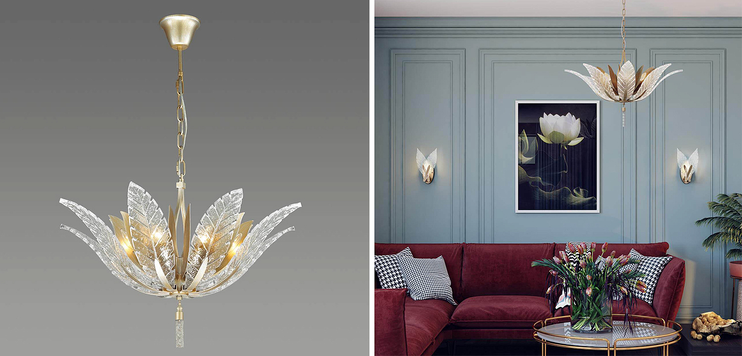 Люстра Glass Petals Chandelier 75 Люстра Glass Petals Chandelier 75 - Loft-Concept в Липецке