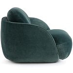 Полукруглое мягкое кресло Halle Green Armchair варинант исполнения - 4 | Loft Concept в Липецке