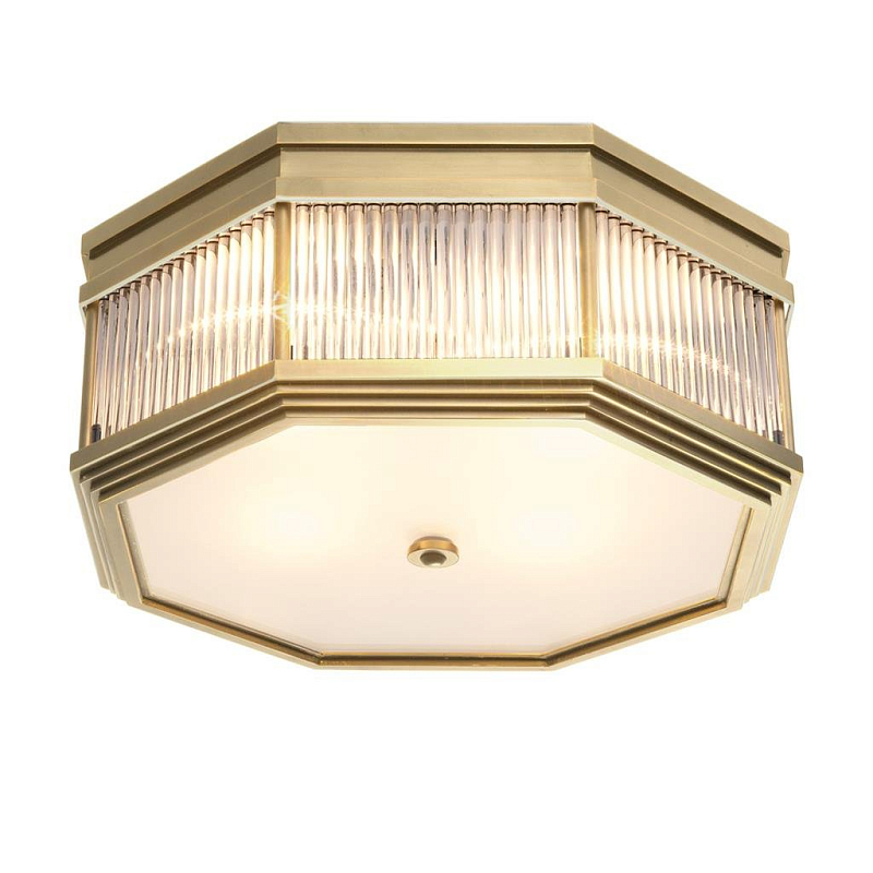 Потолочный светильник Ceiling Lamp Bagatelle Antique brass Латунь Античная полированная Прозрачное Стекло Потолочный светильник Ceiling Lamp Bagatelle Antique brass Латунь Античная полированная Прозрачное Стекло в Липецке | Loft Concept
