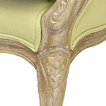 Кресло Ava Classical Armchair green striped flax варинант исполнения - 5 | Loft Concept в Липецке