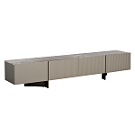 Тумба под телевизор серая с мраморной столешницей Uniqueness Marble варинант исполнения - 1 | Loft Concept в Липецке