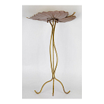 Столик приставной с столешницей Тропический лист Tropical Forest gold варинант исполнения - 3 | Loft Concept в Липецке