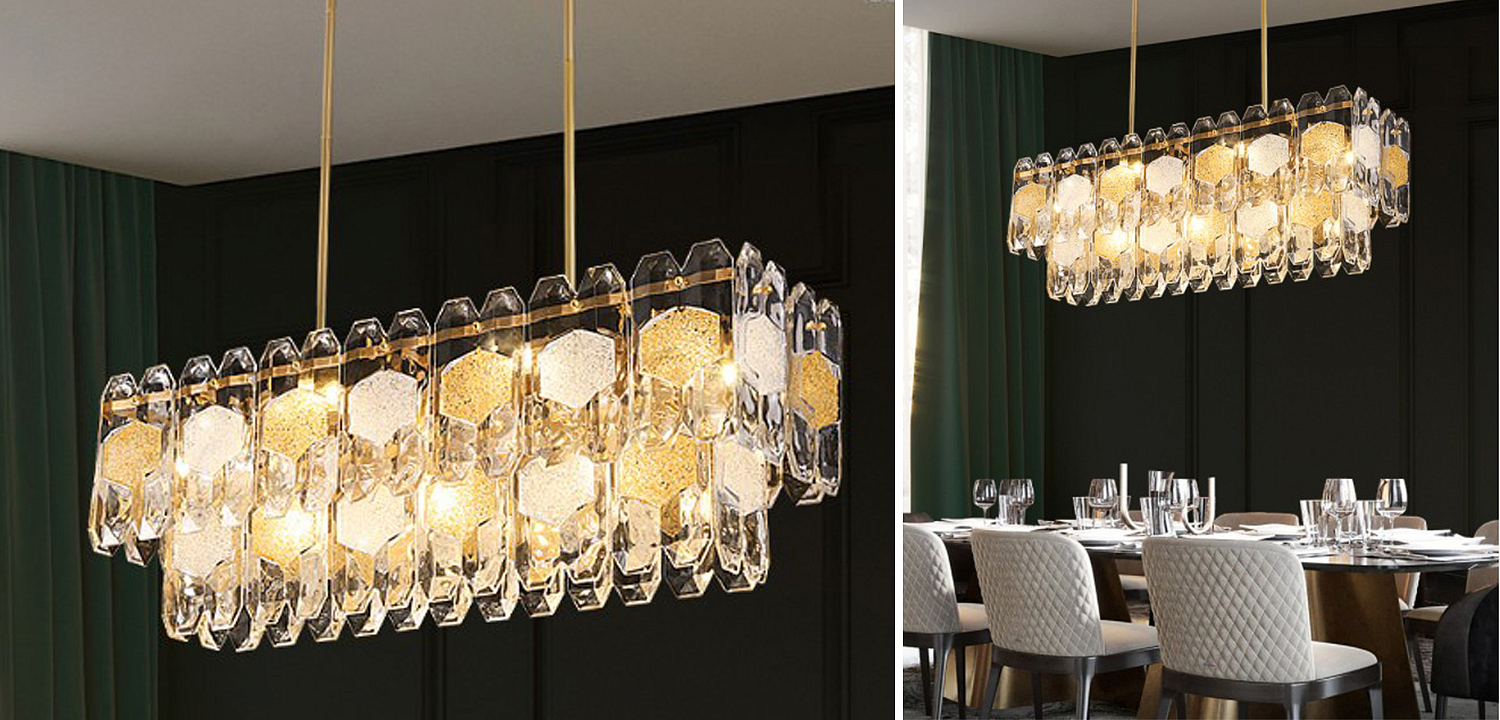 Люстра Oswalda Linear Chandelier Люстра Oswalda Linear Chandelier - Loft-Concept в Липецке