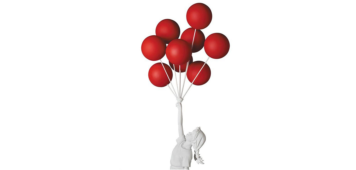 Статуэтка Flying Balloons Girl white and red Статуэтка Flying Balloons Girl white and red - Loft-Concept в Липецке