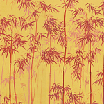 Обои ручная роспись Distant Bamboo Firefly on dyed paper варинант исполнения - 1 | Loft Concept в Липецке