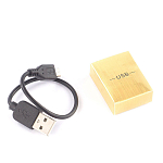 Зажигалка электронная с накладкой из натурального камня Содалит и с USB проводом для зарядки Stone Lighters варинант исполнения - 4 | Loft Concept в Липецке