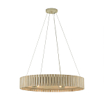 Люстра круглая из толстых деревянных реек Natural Style варинант исполнения - 2 | Loft Concept в Липецке