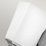 Бра с белым матовым плафоном на прямоугольном основании цвета хром Hinkley варинант исполнения - 4 | Loft Concept в Липецке