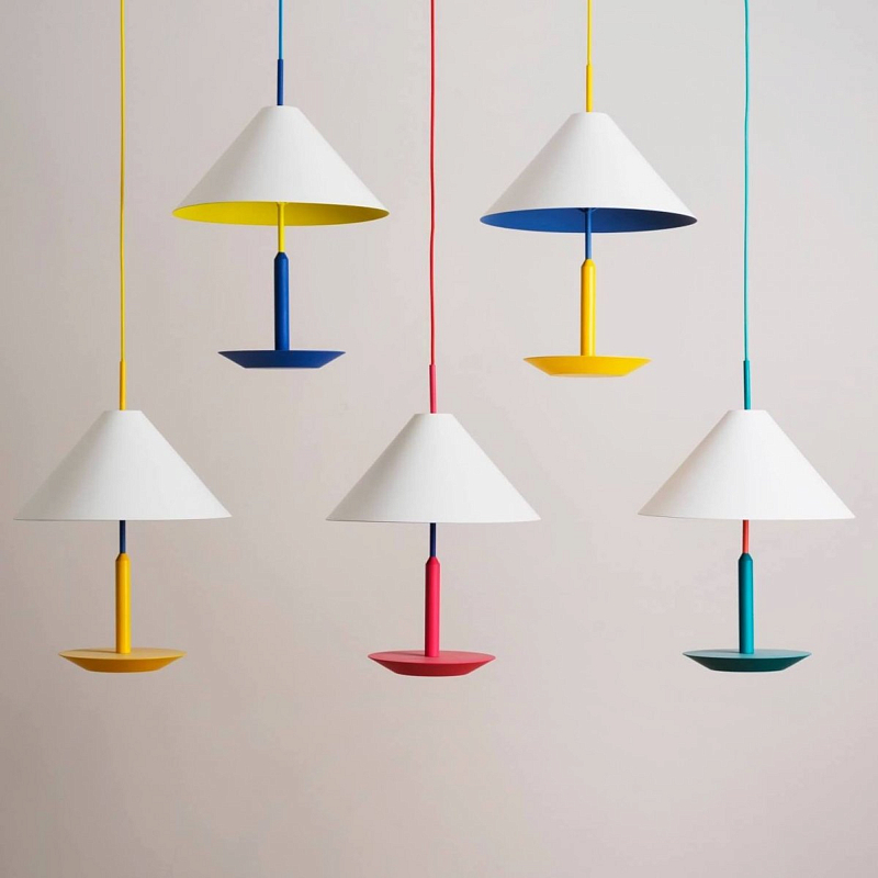 Подвесной светильник Maisondada LITTLE ELIAH PENDING LAMP Синий Желтый Красный Бирюзовый в Липецке | Loft Concept 