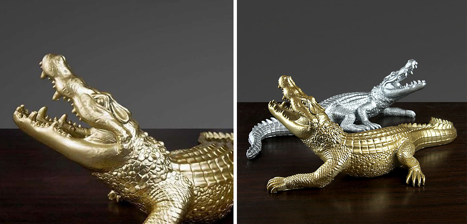 Статуэтка Crocodile Gold Статуэтка Crocodile Gold - Loft-Concept в Липецке