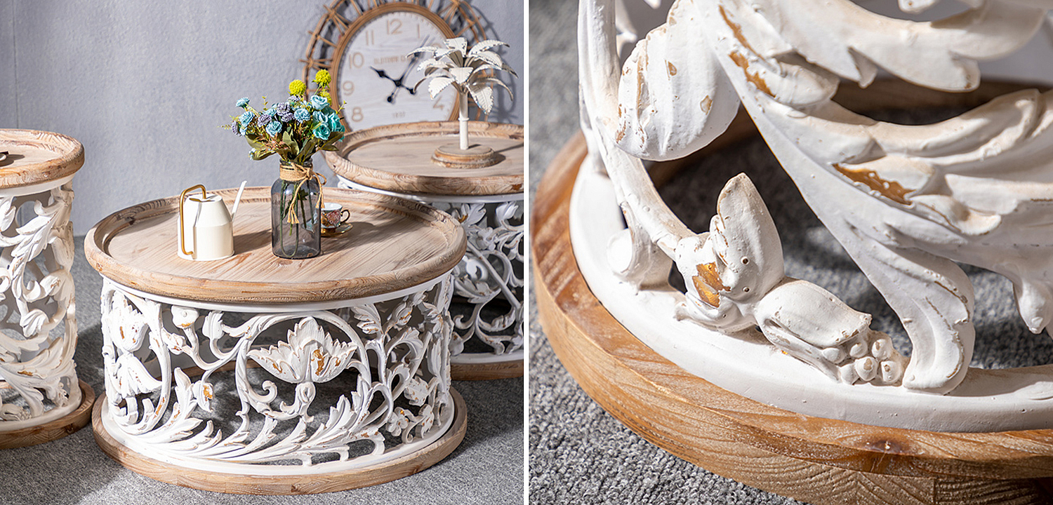 Кофейный стол Fleurette Provence Side Table Кофейный стол Fleurette Provence Side Table - Loft-Concept в Липецке