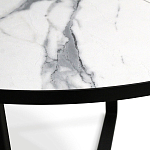 Стол обеденный раздвижной со столешницей белый мрамор Magali варинант исполнения - 8 | Loft Concept в Липецке