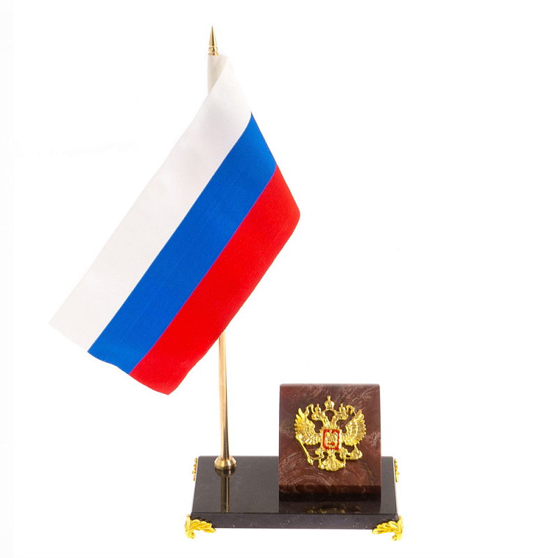 Флагшток с гербом России на подставке из натурального камня лемезит Stone Flagpole Лемезит Красный Белый Синий Флагшток с гербом России на подставке из натурального камня лемезит Stone Flagpole Лемезит Красный Белый Синий в Липецке | Loft Concept