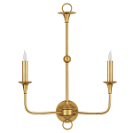 Бра настенное золотого цвета в форме подсвечника Graceful Smoothness варинант исполнения - 3 | Loft Concept в Липецке