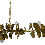 Линейная люстра Brass Eucalyptus Branches Lighting Chandelier варинант исполнения - 3 | Loft Concept в Липецке