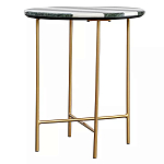 Столик приставной с круглой столешницей с полосатым узором Tabletops with Striped Pattern варинант исполнения - 1 | Loft Concept в Липецке